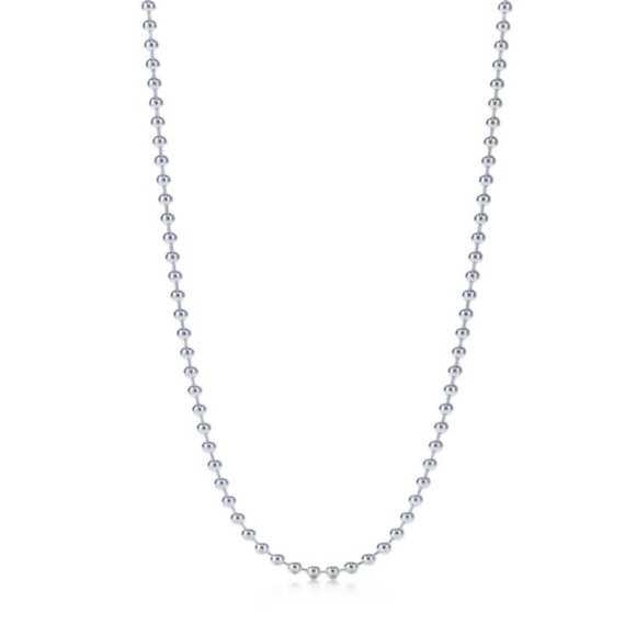 EUC Tiffany Blue Box Pendant with 20” Sterling Beaded Chain - Picture 5 of 12